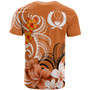 Pohnpei Custom Personalised T-Shirt - Floral Spirit Orange2