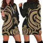 Federated States of Micronesia Women Hoodie Dress - Gold Tentacle Turtle 1