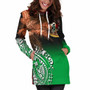 Vanuatu Women Hoodie Dress Polynesian Palm Tree Flag 5