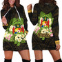 Tonga Hoodie Dress - Polynesian Gold Patterns Collection 1