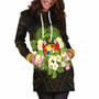 Tonga Hoodie Dress - Polynesian Gold Patterns Collection 5