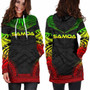 Samoa Women Hoodie Dress - Polynesian Reggae Chief 2