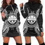 Federated States Of Micronesian Hoodie Dress Map Black 1