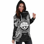 Federated States Of Micronesian Hoodie Dress Map Black 4