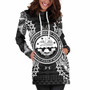 Federated States Of Micronesian Hoodie Dress Map Black 5