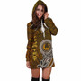 Pohnpei Custom Personalised Women Hoodie Dress - Polynesian Boar Tusk 4