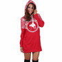 Papua New Guinea 1 Women Hoodie Dress - Papua New Guinea 1 Coat Of Arms Polynesian Flag Color 3