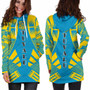 Tuvalu Hoodie Dress - Polynesian Tattoo Flag 2