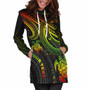 Polynesian Custom Personalised Women Hoodie Dress - Reggae Turtle 5