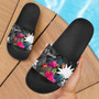 Nauru Slide Sandals - Turtle Floral 1
