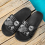 Tahiti Sandals - Turtle Hibiscus Pattern Black 3