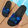 Wallis And Futuna Sandals - Turtle Hibiscus Pattern Blue 1