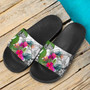 Yap Slide Sandals - Turtle Plumeria Banana Leaf 4