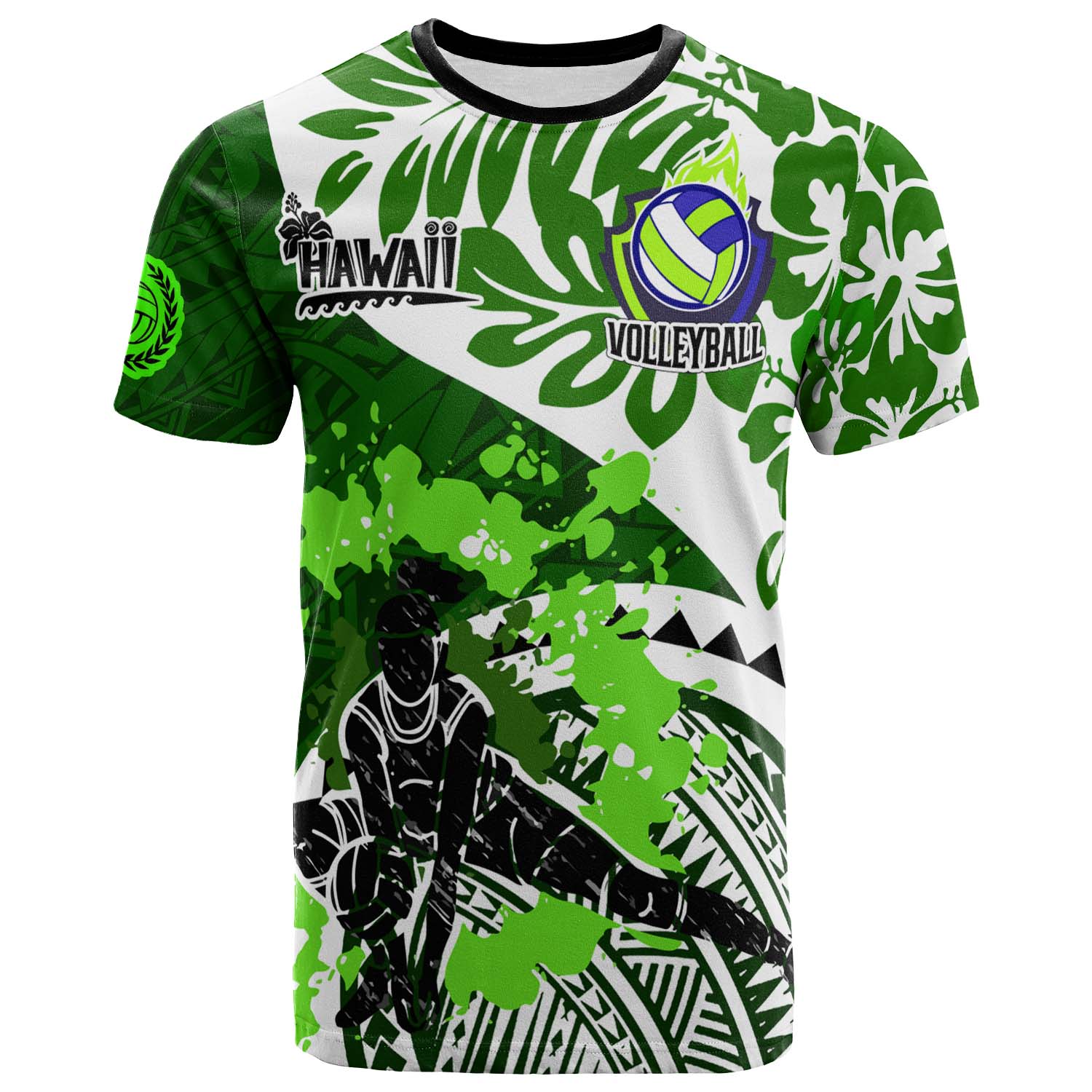 Volleyball DNA Trendy Hawaiian Shirt: Spike and Serve in Tropical Vibes -  Trendy Aloha