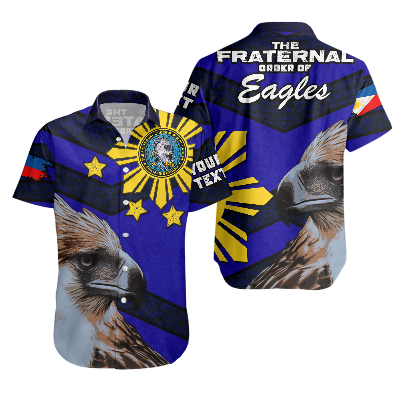 Philippines Polo Shirt - Philippines Eagles Curve Style