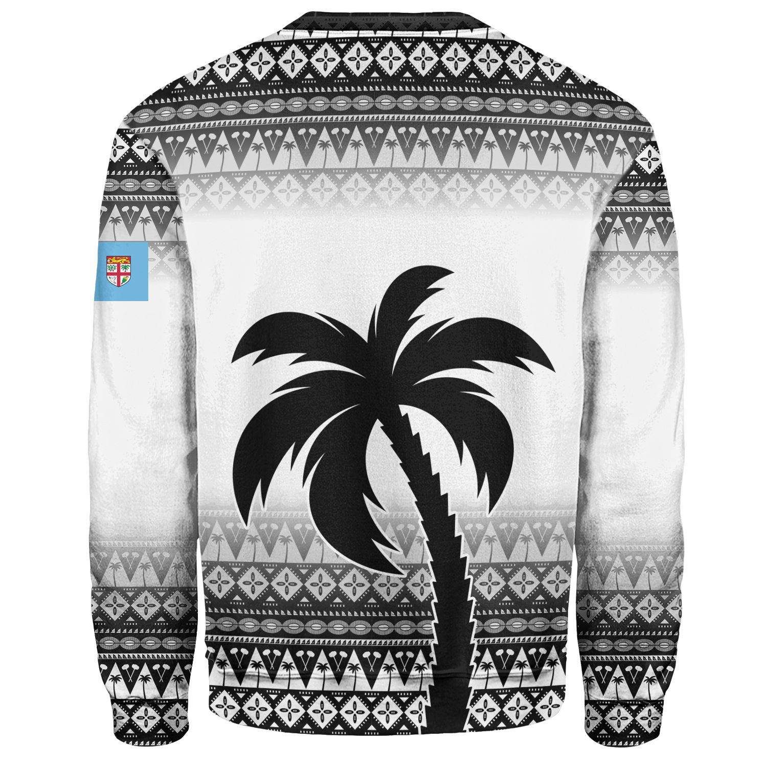 Fiji Sweatshirt Custom Fiji Rugby X RWC 2023 Flying Fijians Supporter Poly Tribal  Jersey