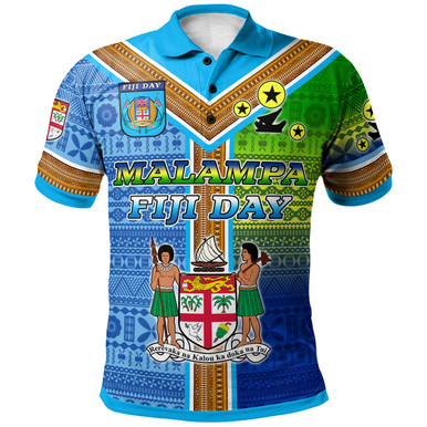 Malampa Fiji Day Polo Shirt - Custom Malampa Flag Fiji Tapa Patterns ...