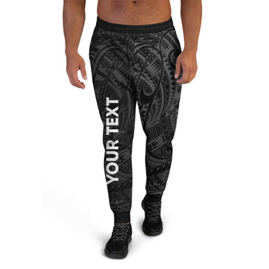 Polynesian Jogger - Custom Gray Polynesia Tribal