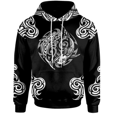 Polynesian Hoodie - Polynesian Shark Tattoo