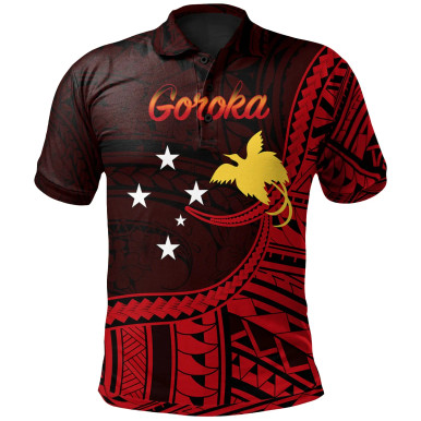 Papua New Guinea Polo Shirt - Goroka Polynesian Patterns