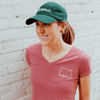 Fargo Mom | Cityscape Canvas Cap - Forest Green