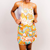 Custom sublimated apron with a white polyester front and pocket for added functionality and style
