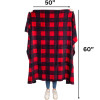 Personalized Custom Embroidered Blanket - red and black plaid