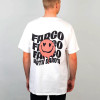 White Funky Fargo Wavy Graphic Tee