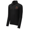 Redcaps | Tri-Blend Wicking 1/4 Zip Pullover Black Solid Triad