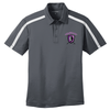 Guardians | Silk Touch Performance Colorblock Stripe Polo Steel Grey/White