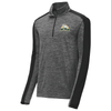 Mountaineers | PosiCharge Electric Heather Colorblock 1/4-Zip Pullover Grey-Black Electric/Black