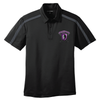 Guardians | Silk Touch Performance Colorblock Stripe Polo Black/Steel Grey