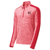 Reavers | PosiCharge Electric Heather Colorblock 1/4-Zip Pullover Deep Red Electric/Deep Red