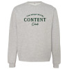 Impact Social | Content Club Crewneck product mockup on Alternative brand crewneck sweatshirt