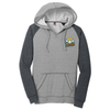 Albatross | Women’s Lightweight Fleece Raglan Hoodie Heathered Grey/Heathered Charcoal