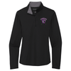 Guardians | Ladies Silk Touch Performance 1/4-Zip Black/Steel Grey