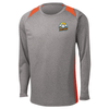 Albatross | Long Sleeve Heather Colorblock Contender Tee Vintage Heather/Deep Orange