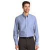 Chambray Blue Port Authority® Crosshatch Easy Care Shirt in tall