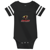 Redcaps | Infant Football Fine Jersey Bodysuit Black/White