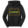 NDSU Men's Lacrosse Club | Youth Fleece Hooded Pullover Black ND Outline