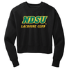 NDSU Men's Lacrosse Club | Women’s Fleece Cropped Crew Jet Black
