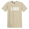 Front placement Custom Sand Basic T-Shirt