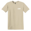 Left chest Custom Sand Basic T-Shirt