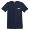 Left chest Custom Basic Navy T-Shirt