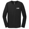 Custom Basic Black Long Sleeve Left Chest