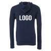 Custom Basic Navy Full Zip Sweatshirt back placement