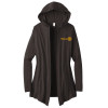 Dark Gray Heather Rotary | Ladies Hooded Cardigan