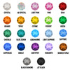 Color swatch showing various options for custom rhinestone fleece jogger design in multiple rhinestone colors.
