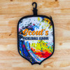 Personalized pickleball paddle cover made from high-quality neoprene, perfect for vibrant colors and team logos