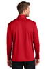 Model facing back Port Authority® C-FREE® Double Knit 1/4-Zip